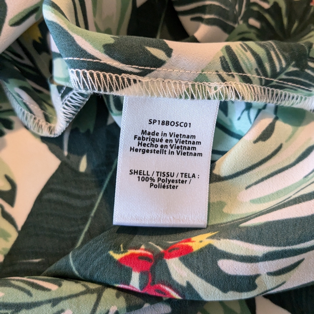 Tropical leaves Cover-up Duster Caftan - Picture 2 of 5